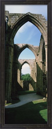 Framed Low angle view of an archway, Bolton Abbey, Yorkshire, England Print