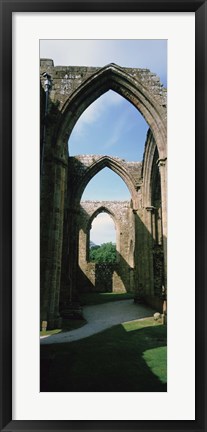 Framed Low angle view of an archway, Bolton Abbey, Yorkshire, England Print