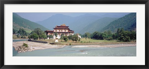 Framed Punakha Dzong, Punakha, Bhutan Print