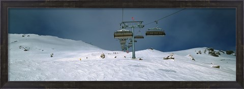 Framed Lech ski area, Austria Print