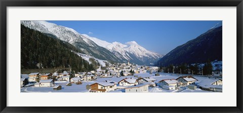 Framed High angle view of a town, Pettneu, Austria Print