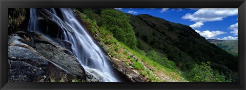 Framed Water Flowing Over Rocks, Sourmilk Gill, Borrowdale, English Lake District, Cumbria, England, United Kingdom Print