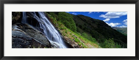 Framed Water Flowing Over Rocks, Sourmilk Gill, Borrowdale, English Lake District, Cumbria, England, United Kingdom Print