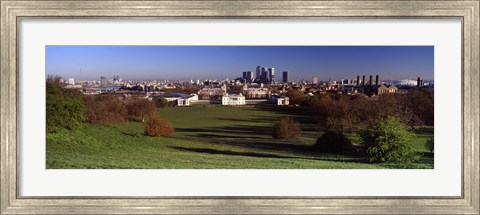 Framed Buildings Near A Park, Greenwich Park, Greenwich, London, England, United Kingdom Print