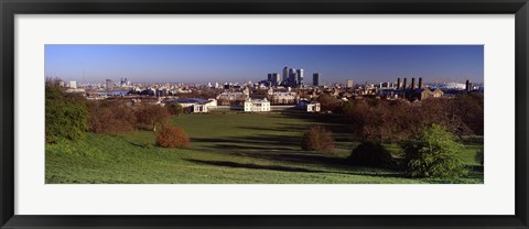 Framed Buildings Near A Park, Greenwich Park, Greenwich, London, England, United Kingdom Print