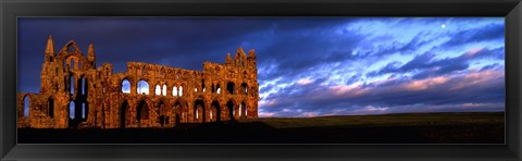 Framed Ruins Of A Church, Whitby Abbey, Whitby, North Yorkshire, England, United Kingdom Print