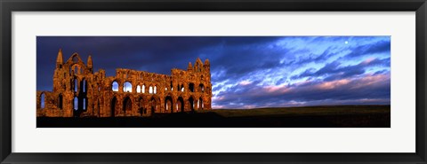 Framed Ruins Of A Church, Whitby Abbey, Whitby, North Yorkshire, England, United Kingdom Print