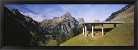 Framed Mountain Pass Bridge, Austria Print