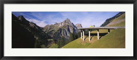 Framed Mountain Pass Bridge, Austria Print