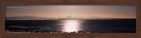 Framed Ocean at dusk, Bessastadir, Iceland Print