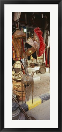 Framed Souvenirs displayed in a market, Palmyra, Syria Print