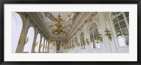 Framed Interiors of a palace, Old Royal Palace, Prague, Czech Republic Print