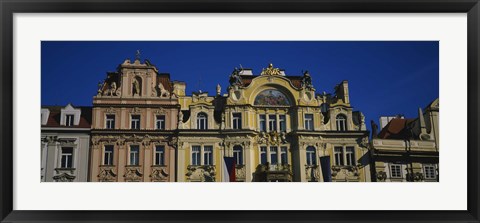 Framed High section view of buildings, Prague Old Town Square, Old Town, Prague, Czech Republic Print