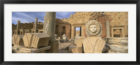 Framed Old ruins, Leptis Magna, Libya Print