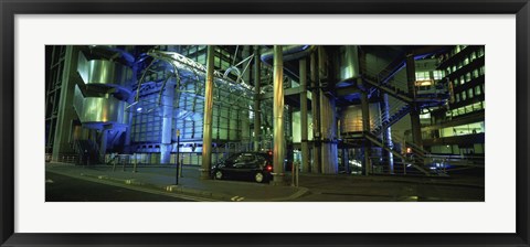 Framed Car in front of an office building, Lloyds Of London, London, England Print