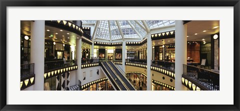 Framed Interiors of a pei pasage, Friedrichstadt-Passagen Quartier 206, Berlin, Germany Print