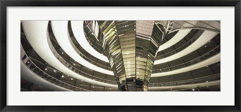 Framed Interiors of a government building, The Reichstag, Berlin, Germany Print