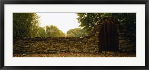 Framed Close-up of a stone wall, County Kilkenny, Republic Of Ireland Print