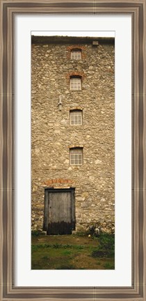 Framed Door of a mill, Kells Priory, County Kilkenny, Republic Of Ireland Print