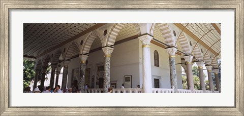 Framed Group of people in front of a chamber, Topkapi Palace, Istanbul, Turkey Print