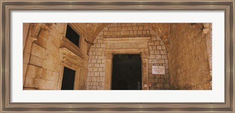 Framed Entrance of a monastery, Dominican Monastery, Dubrovnik, Croatia Print