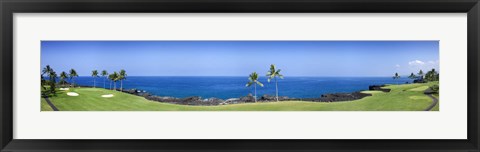 Framed Trees in a golf course, Kona Country Club Ocean Course, Kailua Kona, Hawaii Print