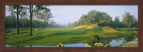 Framed Stream on a golf course, Haile Plantation, Gainesville, Florida, USA Print