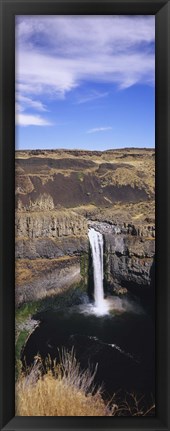 Framed High angle view of a waterfall, Palouse Falls, Palouse Falls State Park, Washington State, USA Print