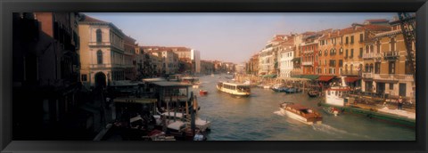 Framed Buildings along a canal, Grand Canal, Venice, Italy Print