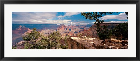 Framed Rock formations in a national park, Mather Point, Grand Canyon National Park, Arizona, USA Print