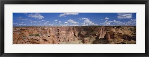 Framed Rock formations on a landscape, South Rim, Canyon De Chelly, Arizona, USA Print