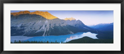 Framed Mountains by Peyto Lake, Canada Print