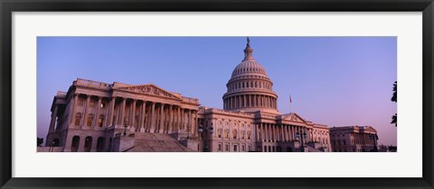 Framed Low angle view of a government building, Capitol Building, Washington DC, USA Print