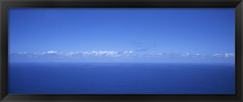 Framed Panoramic view of the seascape, Boaventura, Sao Vicente, Madeira, Portugal Print