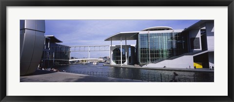 Framed Buildings along a river, Spree River, Berlin, Germany Print