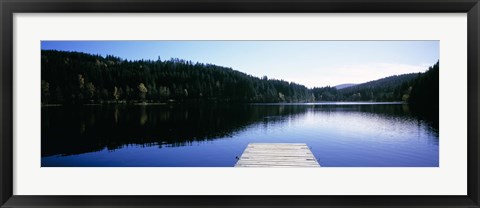 Framed Pier on a lake, Black Forest, Baden-Wurttemberg, Germany Print