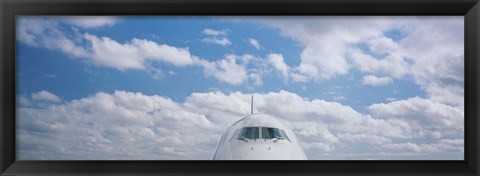 Framed High section view of an airplane, Boeing 747, London, England Print