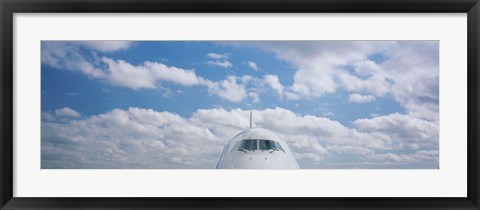 Framed High section view of an airplane, Boeing 747, London, England Print