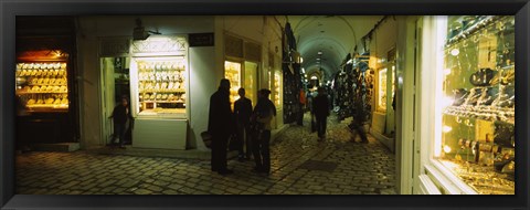 Framed Group of people in a market, Medina, Sousse, Tunisia Print