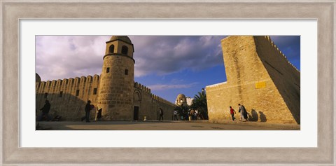 Framed Group of people at a mosque, Great Mosque, Medina, Sousse, Tunisia Print