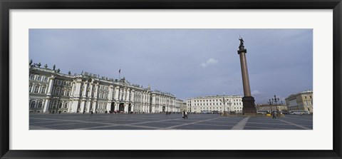 Framed Column in front of a museum, State Hermitage Museum, Winter Palace, Palace Square, St. Petersburg, Russia Print