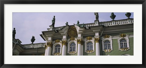 Framed Low angle view of a palace, Winter Palace, State Hermitage Museum, St. Petersburg, Russia Print