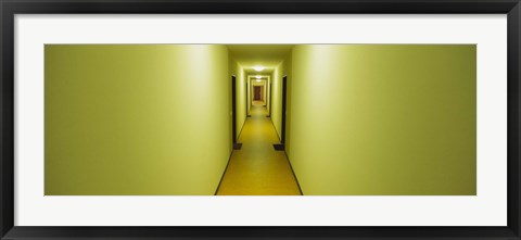 Framed Empty corridor of a building, Baden-Wurttemberg, Germany Print