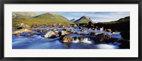 Framed Late afternoon in September, River Sligachan, Glen Sligachan, Isle Of Skye, Scotland Print