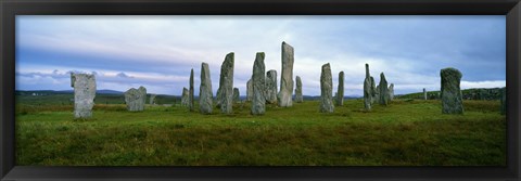 Framed Calanais Standing Stones, Isle of Lewis, Outer Hebrides, Scotland. Print