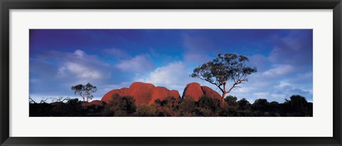 Framed Low angle view of a sandstone, Olgas, Uluru-Kata Tjuta National Park, Northern Territory, Australia Print