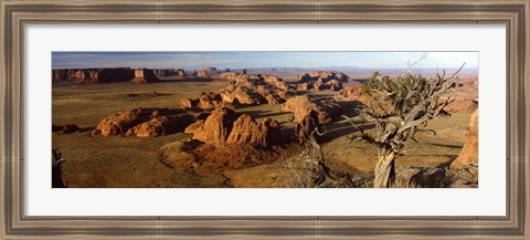 Framed Rock Formations from a Distance, Monument Valley, Arizona, USA Print