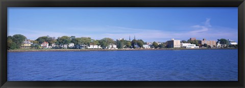 Framed Buildings at the waterfront, Charlottetown, Prince Edward Island, Canada Print