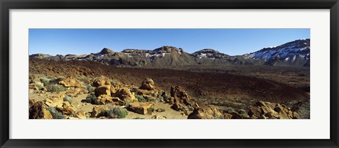 Framed Dormant volcano in a national park, Pico de Teide, Tenerife, Canary Islands, Spain Print