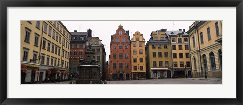 Framed Buildings in a city, Stortorget, Gamla Stan, Stockholm, Sweden Print